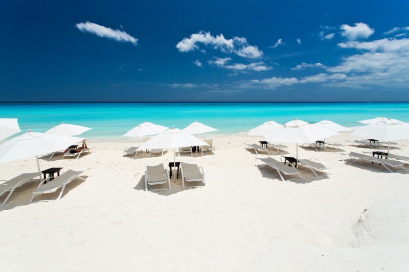 Pláž Mayské riviéry v Cancúnu